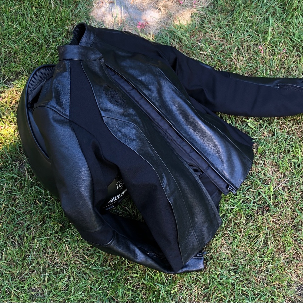 Built:  women’s leather riding jacket